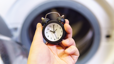 reloj y lavadora